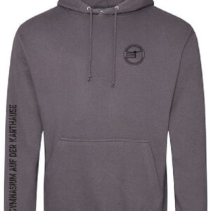 Hoodie JustHoods STEEL GREY – Gymnasium auf der Karthause