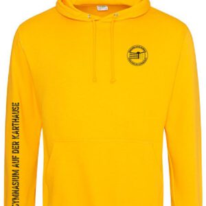 Hoodie JustHoods GOLD YELLOW – Gymnasium auf der Karthause