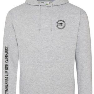 Hoodie JustHoods HEATHER GREY – Gymnasium auf der Karthause