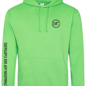 Hoodie JustHoods LIME GREEN – Gymnasium auf der Karthause