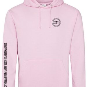 Hoodie JustHoods BABY PINK – Gymnasium auf der Karthause