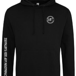 Hoodie JustHoods DEEP BLACK – Gymnasium auf der Karthause