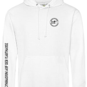 Hoodie JustHoods ARCTIC WHITE – Gymnasium auf der Karthause