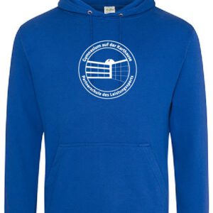 Hoodie 2 JustHoods ROYAL BLUE – Gymnasium auf der Karthause