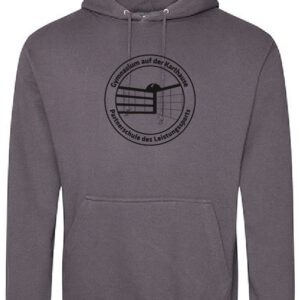Hoodie 2 JustHoods STEEL GREY – Gymnasium auf der Karthause