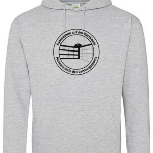 Hoodie 2 JustHoods HEATHER GREY – Gymnasium auf der Karthause