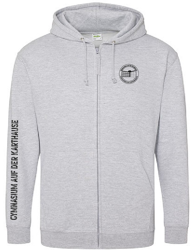 Zoodie JustHoods HEATHER GREY - Gymnasium auf der Karthause